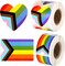 Pride Stickers,600Pcs Gay Pride Stickers Bulk Pride Rainbow Heart Flag Stickers 2 Roll Self Adhesive Decal Stickers for Laptop Water Bottle Decor and Pride Parade Events Accessories